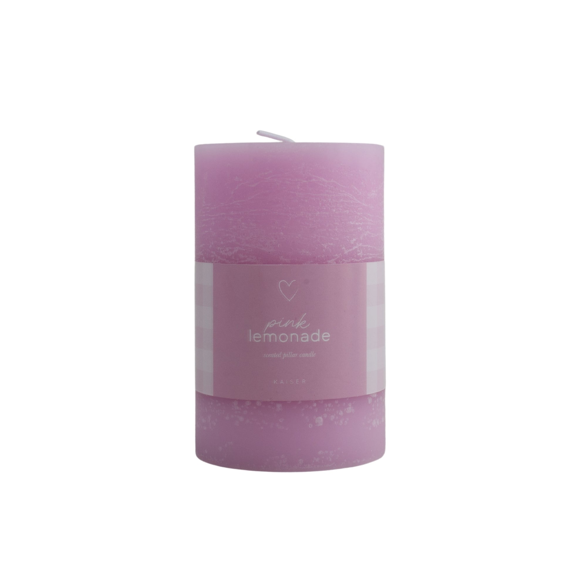 Sweethearts Pillar Candle - Pink Lemonade